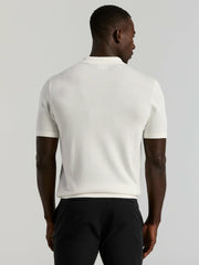 Cotton Modal Striped Zip Sweater Polo -  Perry Ellis discount
