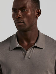 Tech Knit Open Collar Sweater Polo -  Perry Ellis sale