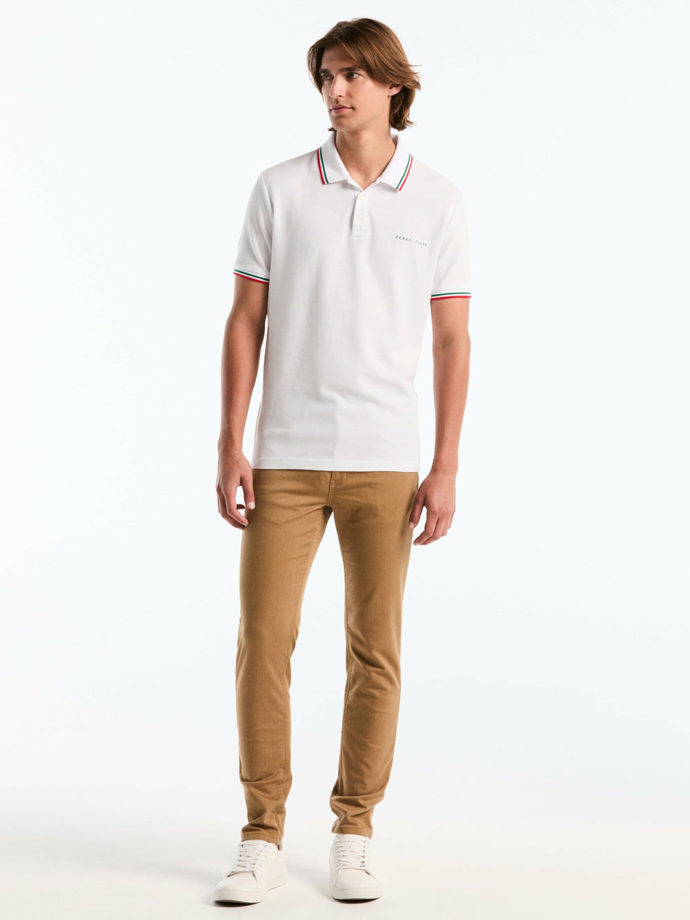 Men's Mexico Cotton Pique Polo Shirt -  Perry Ellis discount