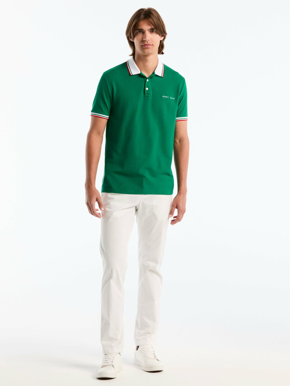 Men's Mexico Cotton Pique Polo Shirt -  Perry Ellis discount