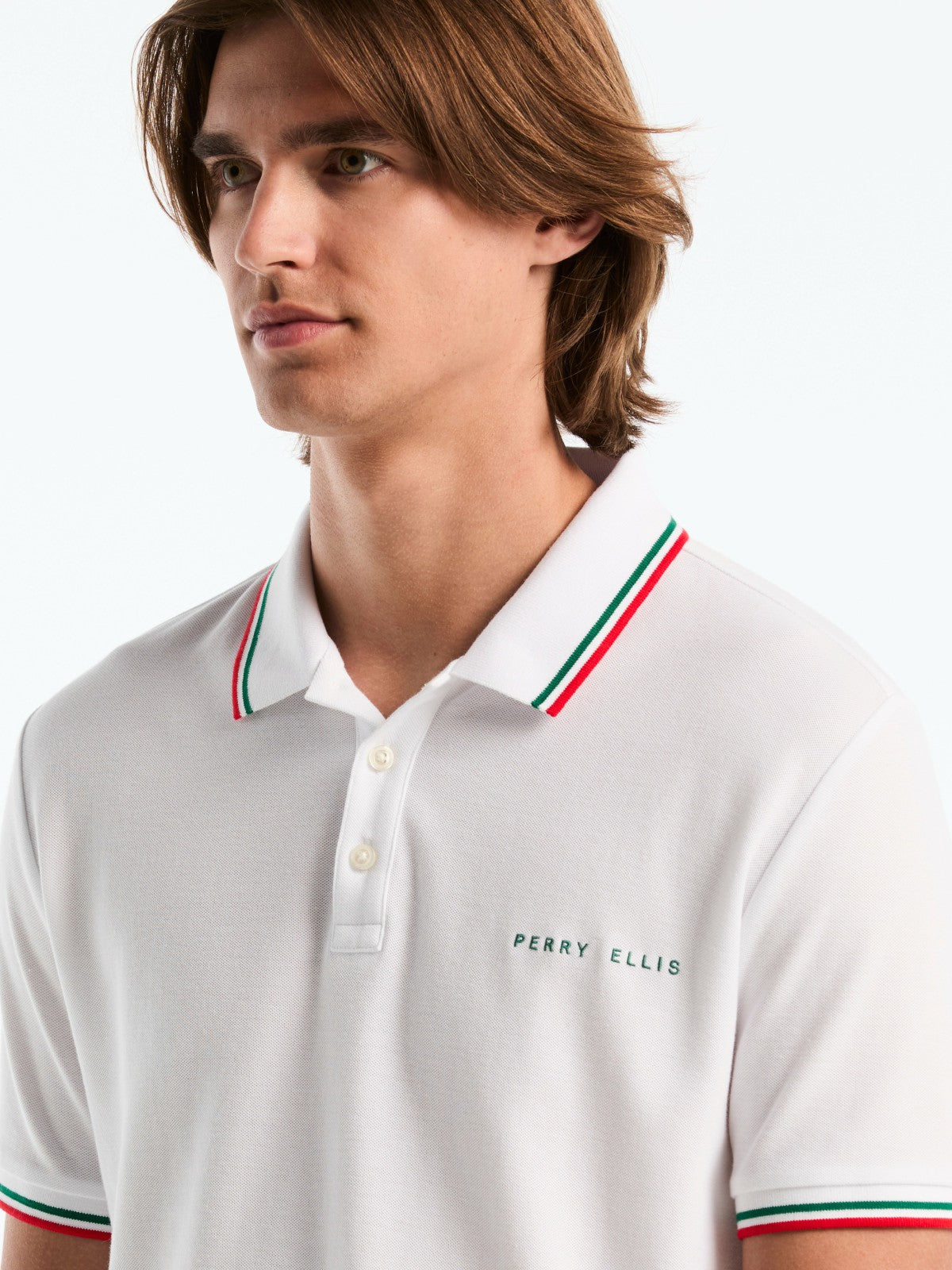 Men's Mexico Cotton Pique Polo Shirt -  Perry Ellis discount