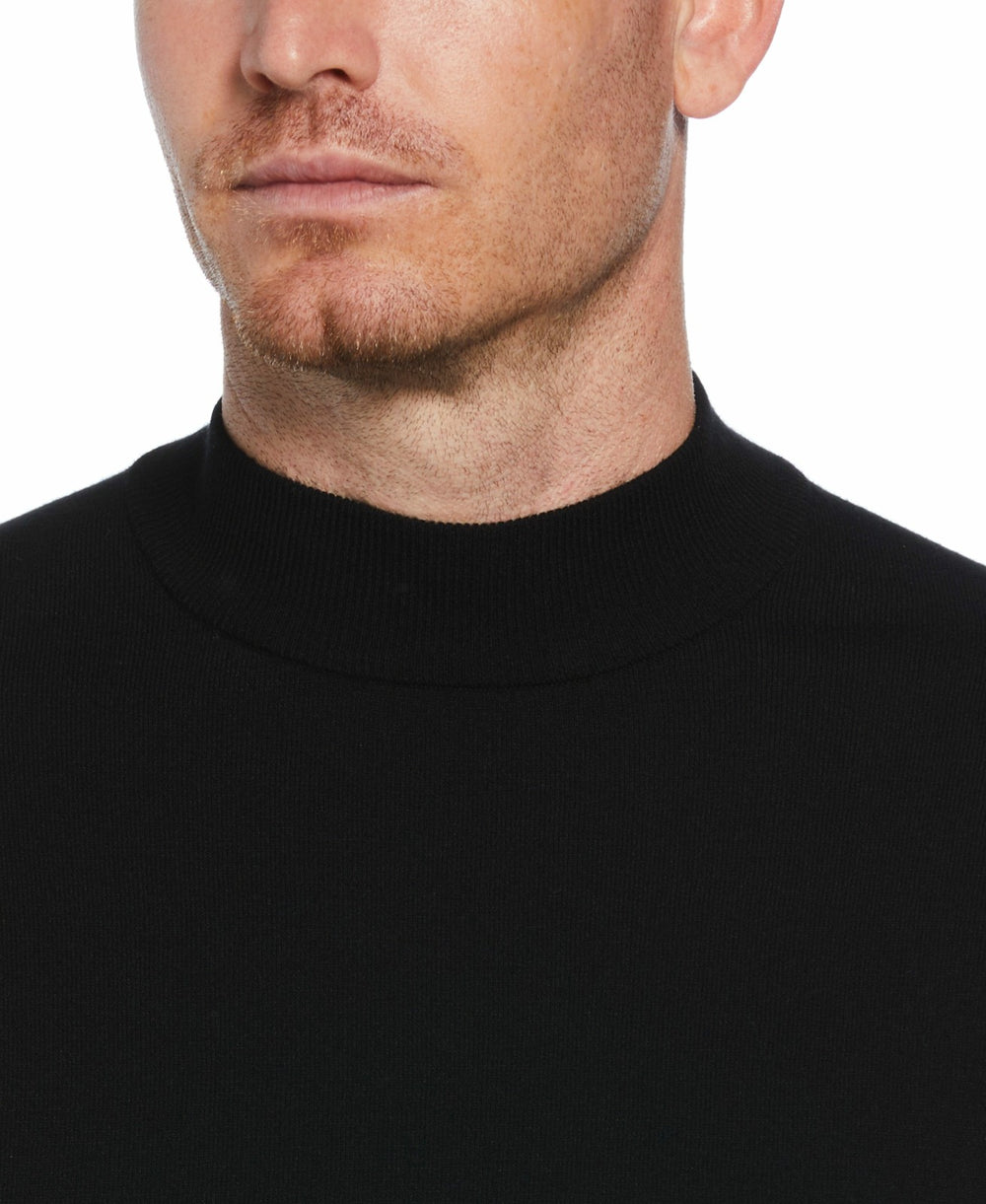 Tech Knit Mock Neck Sweater -  Perry Ellis for sale
