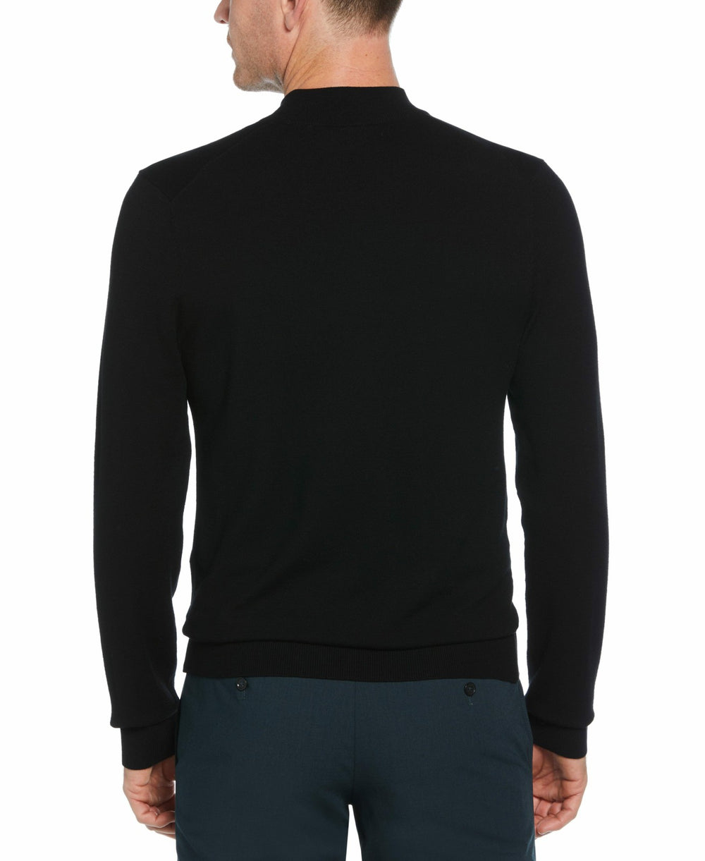 Tech Knit Mock Neck Sweater -  Perry Ellis for sale