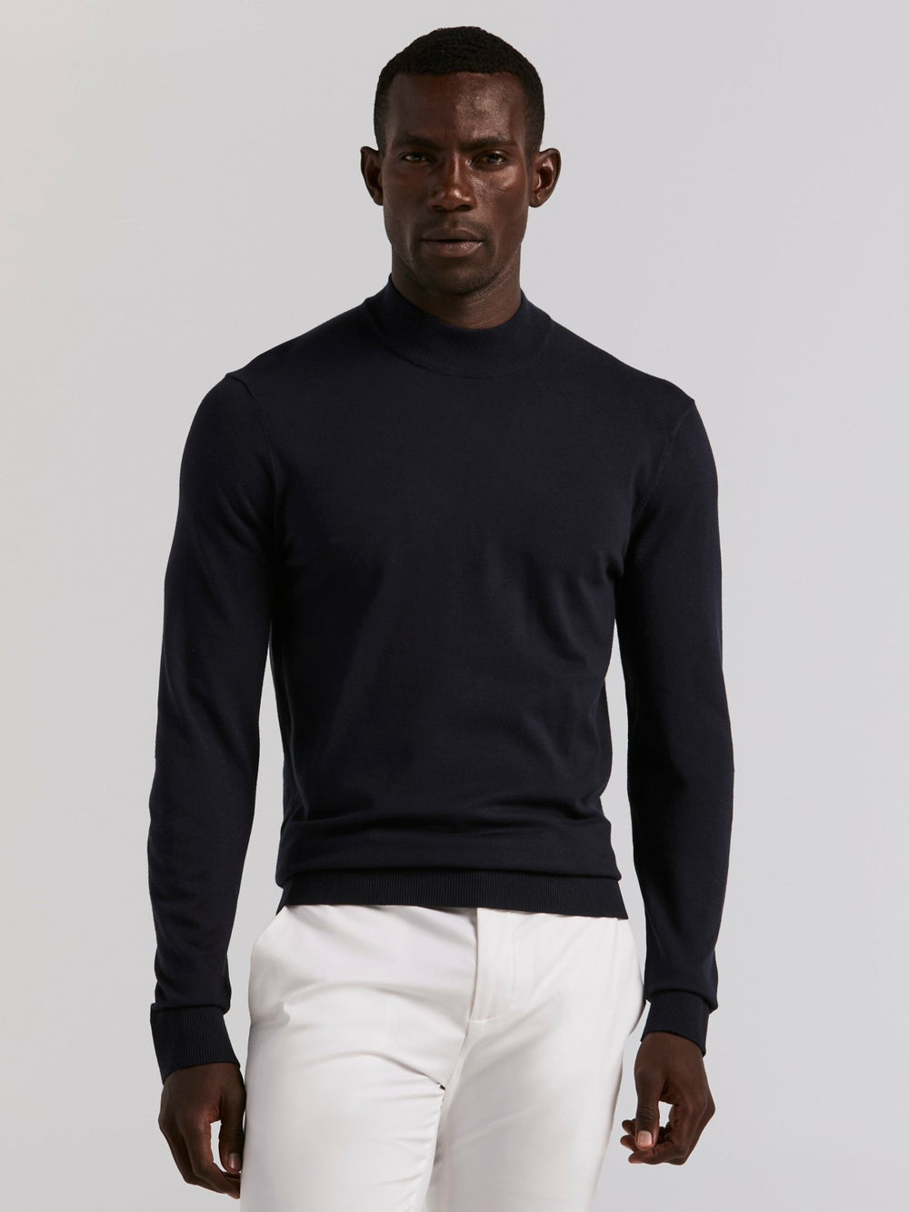 Tech Knit Mock Neck Sweater -  Perry Ellis for sale