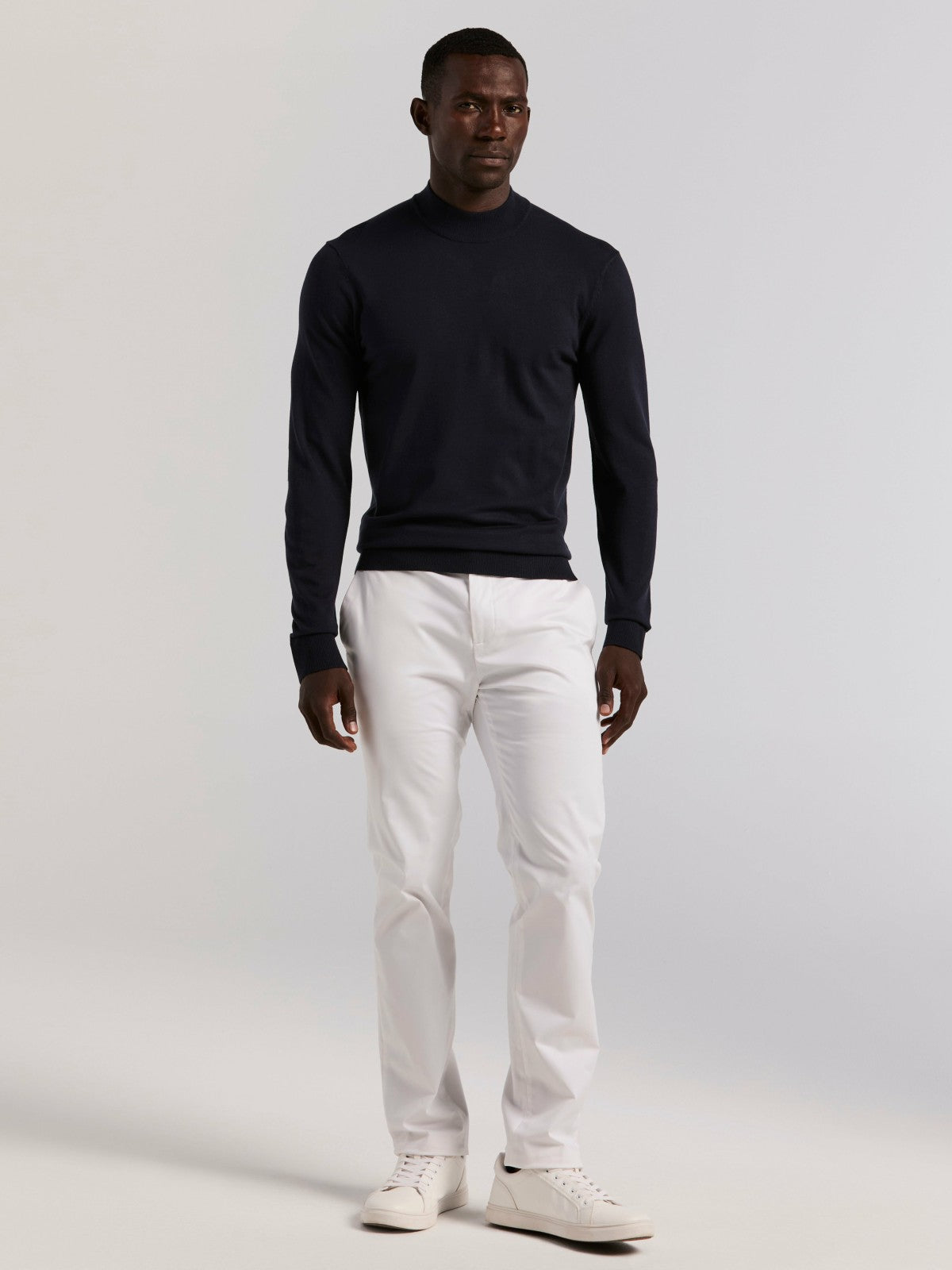 Tech Knit Mock Neck Sweater -  Perry Ellis for sale