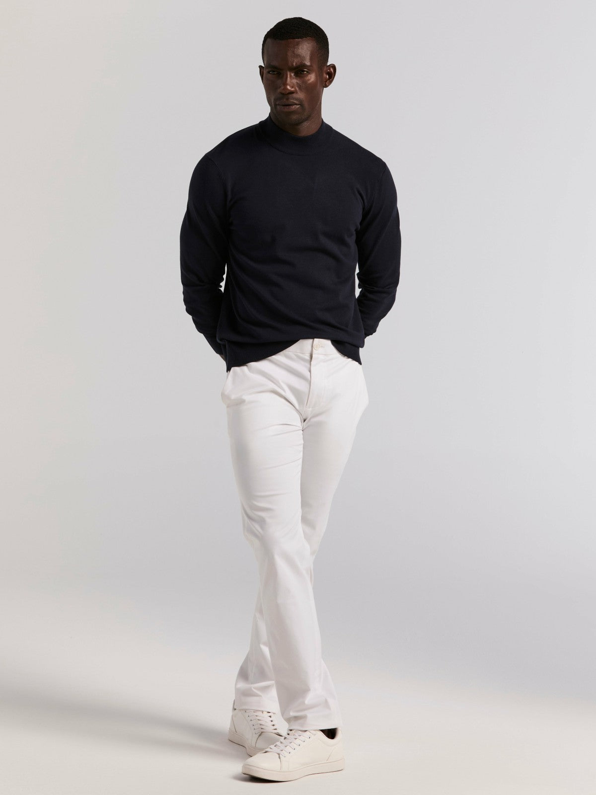 Tech Knit Mock Neck Sweater -  Perry Ellis for sale