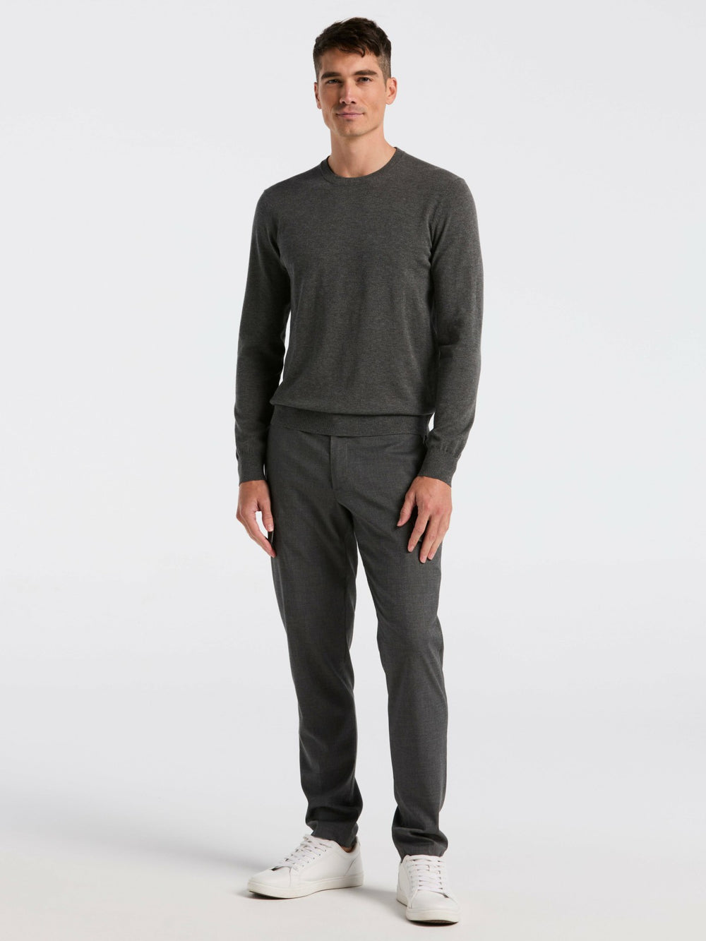 Tech Knit Crew Neck Sweater -  Perry Ellis on sale
