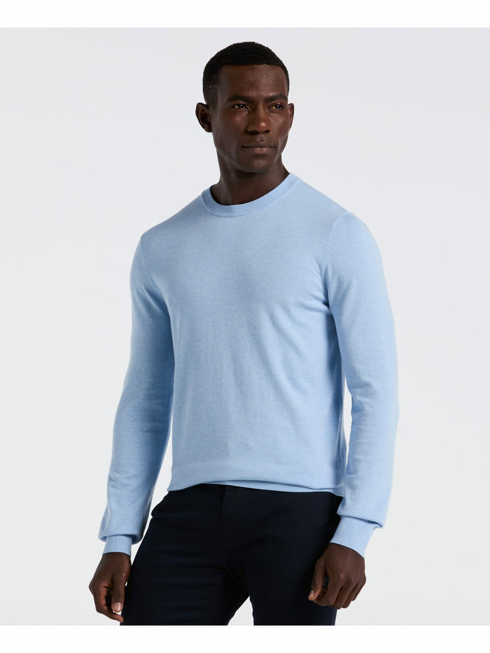 Tech Knit Crew Neck Sweater -  Perry Ellis on sale