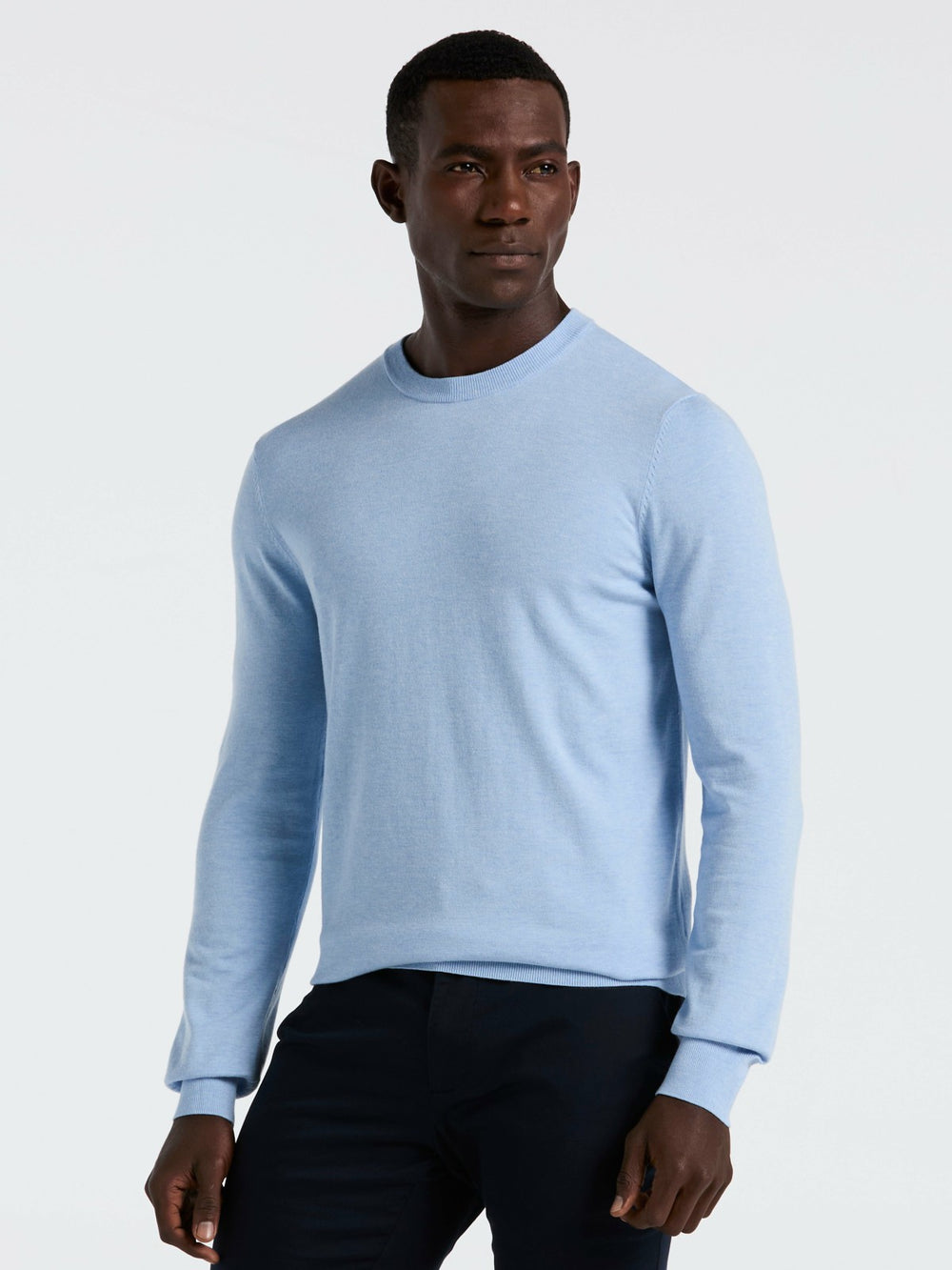 Tech Knit Crew Neck Sweater -  Perry Ellis on sale