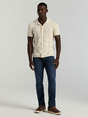 Jacquard Pattern Button Front Sweater -  Perry Ellis near me