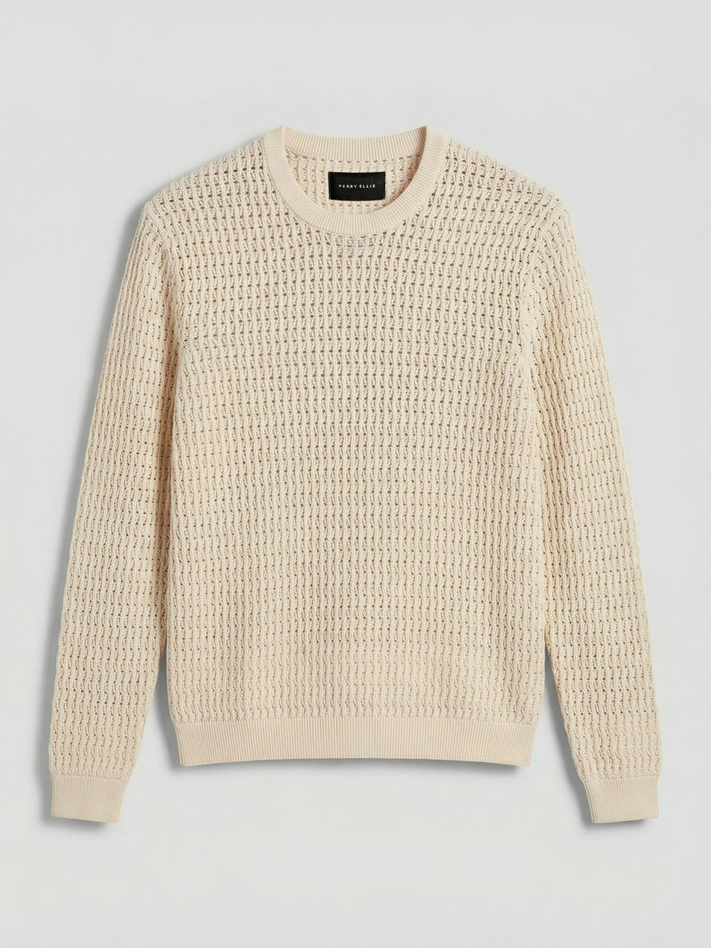 Cotton Crew Neck Sweater -  Perry Ellis sale