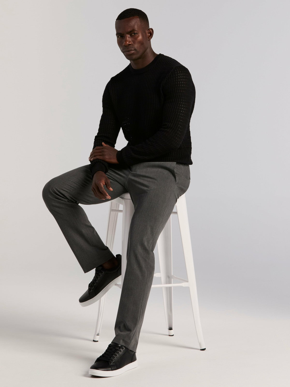 Cotton Crew Neck Sweater -  Perry Ellis sale