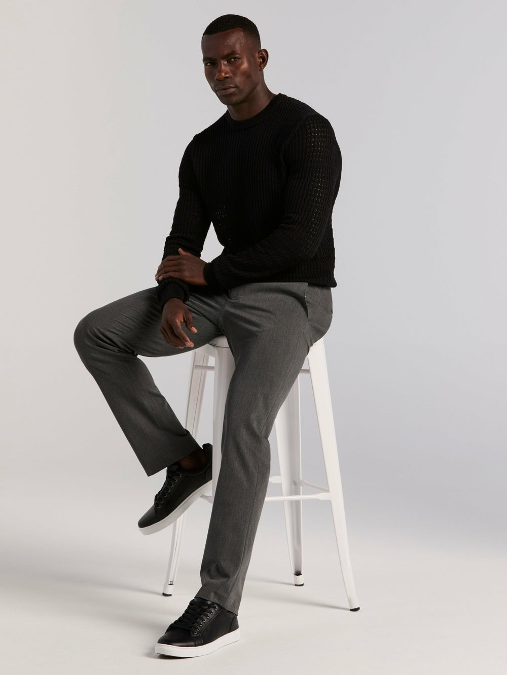 Cotton Crew Neck Sweater -  Perry Ellis sale