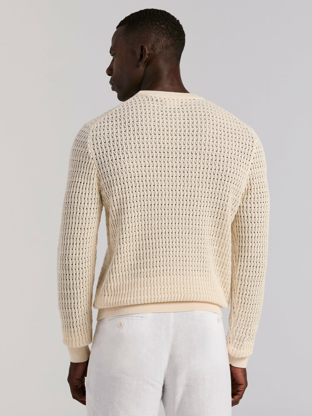 Cotton Crew Neck Sweater -  Perry Ellis sale