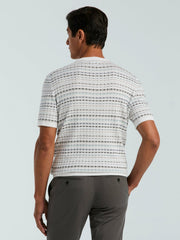 Multi Color Geometric Print Crew Sweater -  Perry Ellis online