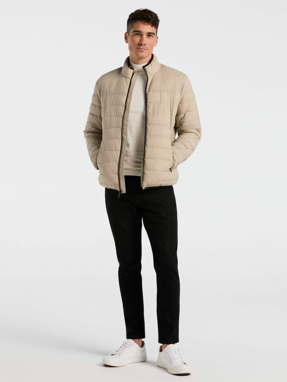 Lightweight Puffer Jacket -  Perry Ellis US