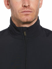 Solid Stretch Full-Zip Fleece Jacket -  Perry Ellis for sale