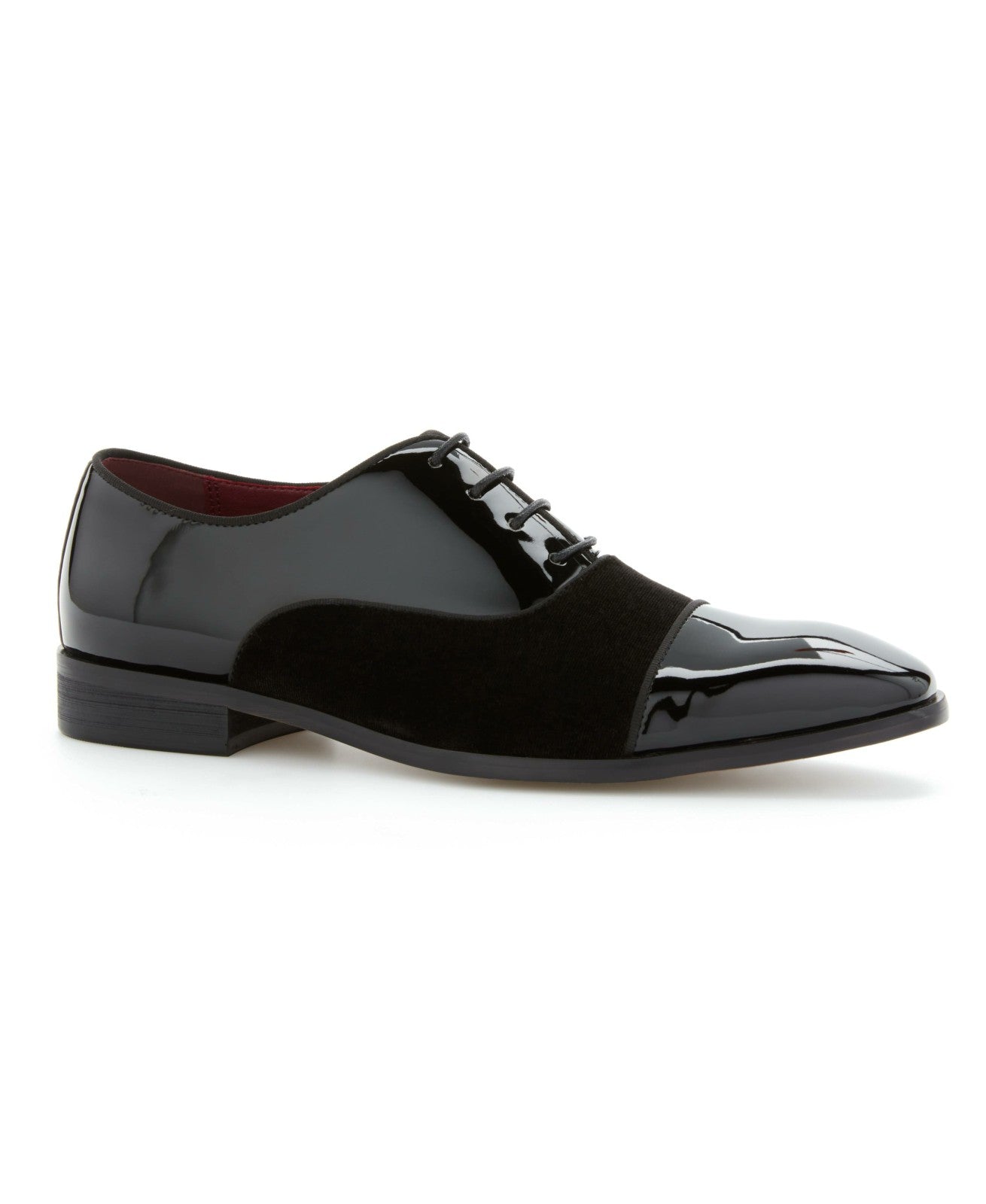 Patent Velvet Cap Toe Oxford -  Perry Ellis US
