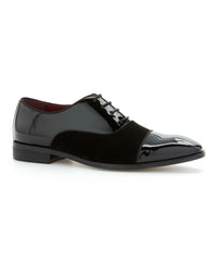 Patent Velvet Cap Toe Oxford -  Perry Ellis US
