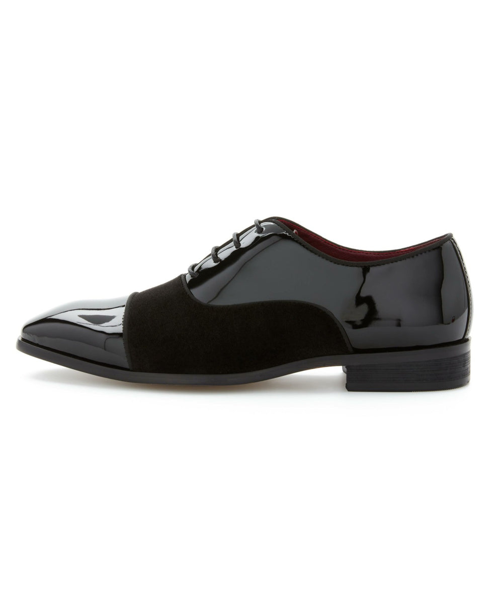 Patent Velvet Cap Toe Oxford -  Perry Ellis US