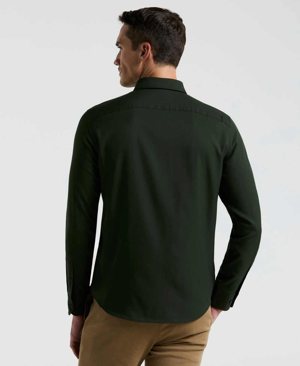 Men's Untucked Slim Fit Stretch Shirt -  Perry Ellis online