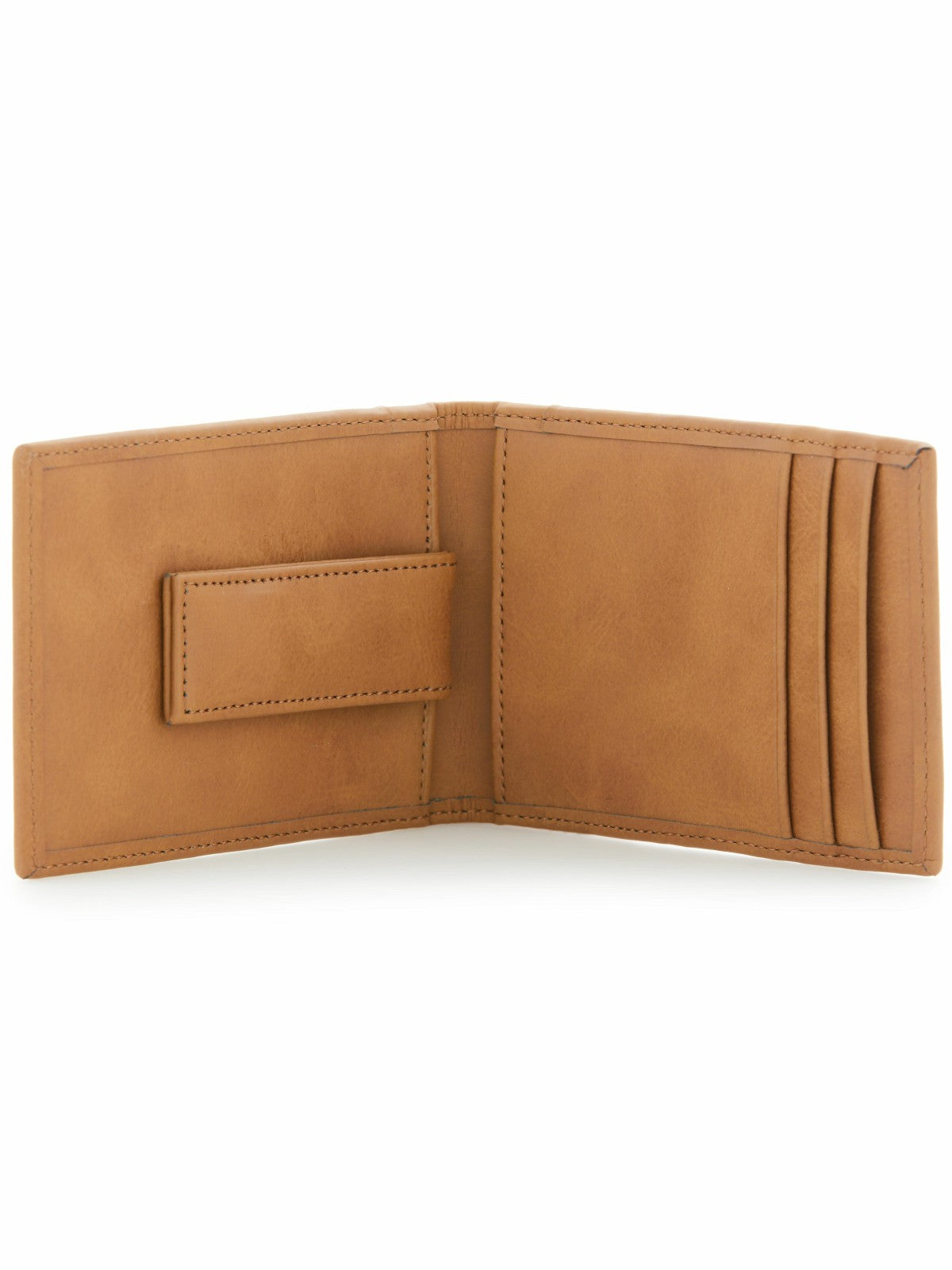 Tan Leather Money Clip Wallet -  Perry Ellis near me