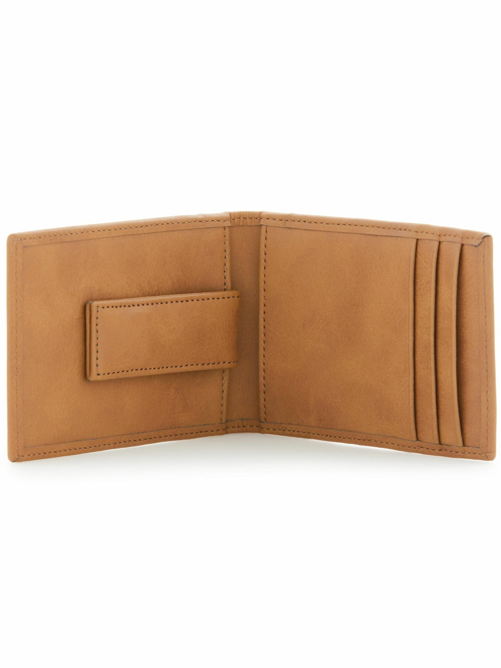 Tan Leather Money Clip Wallet -  Perry Ellis near me