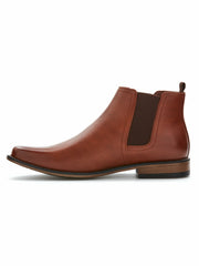 Chris Boot | Men's Faux Leather Chelsea Boot | Perry Ellis -  Perry Ellis on sale