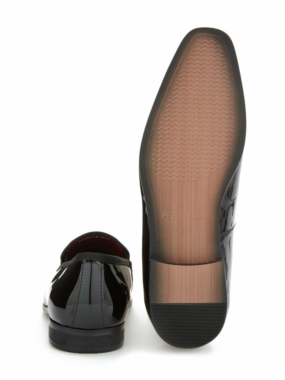 Men’s Patent Leather Slip-On Shoes - Formal & Sleek | Perry Ellis -  Perry Ellis for sale