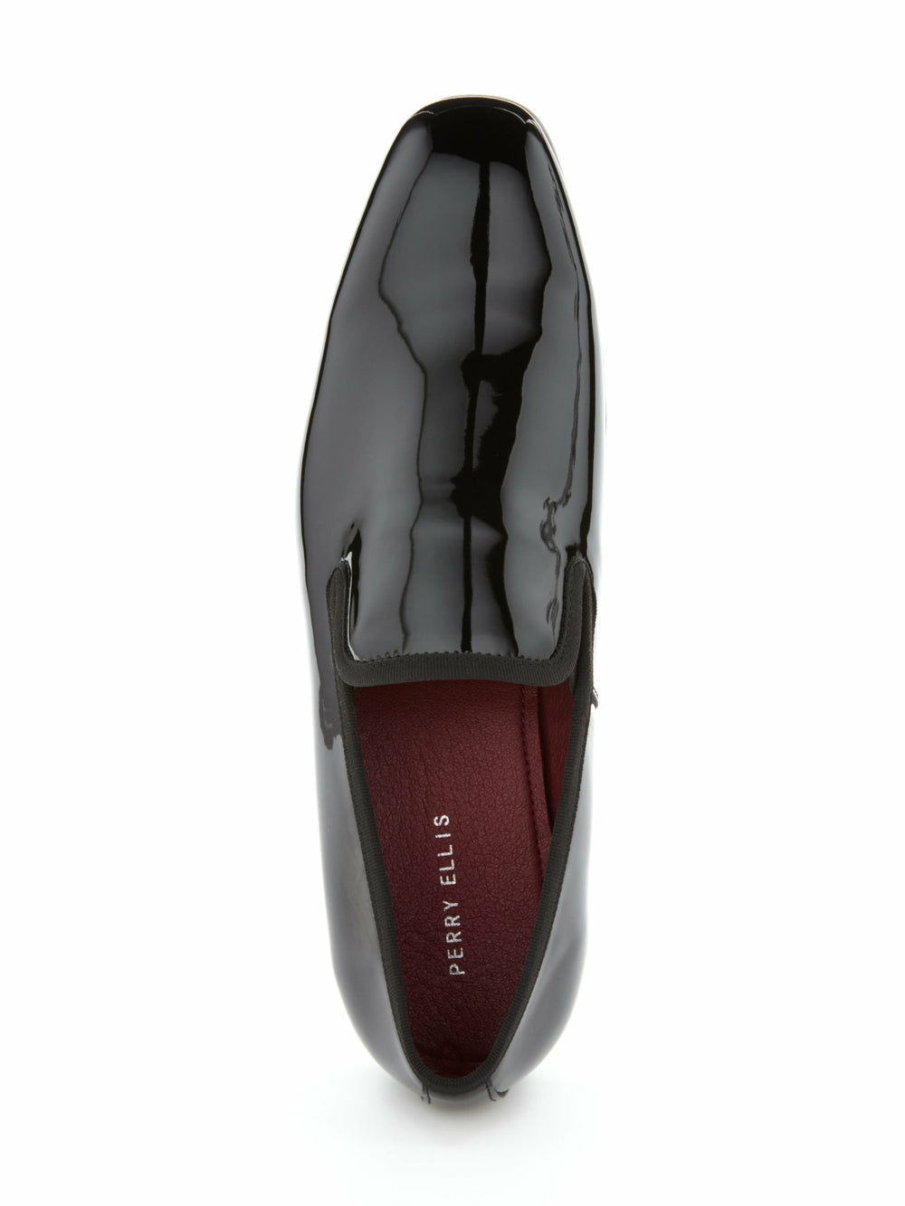 Men’s Patent Leather Slip-On Shoes - Formal & Sleek | Perry Ellis -  Perry Ellis for sale