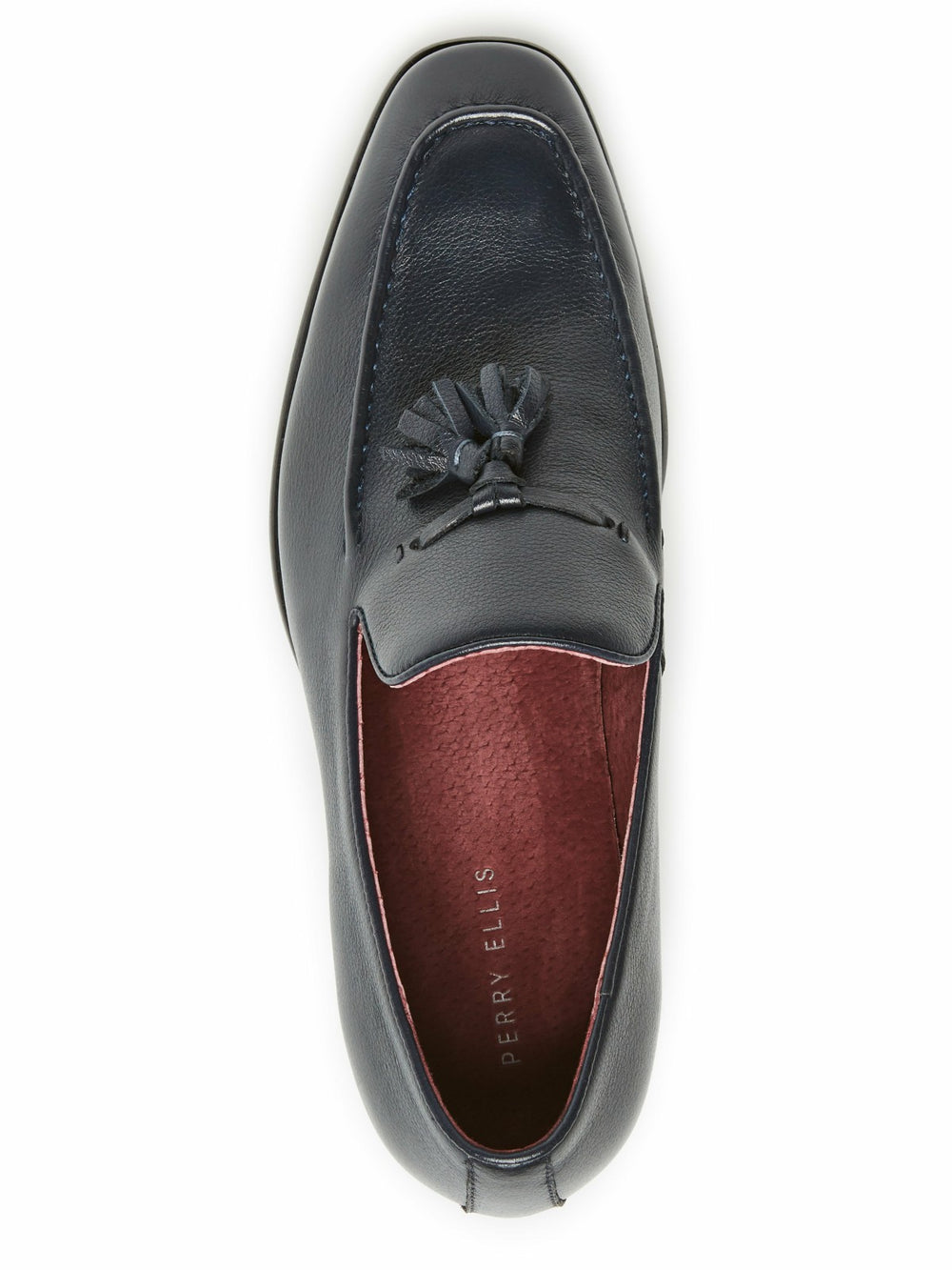 Tassel Leather Loafer -  Perry Ellis discount