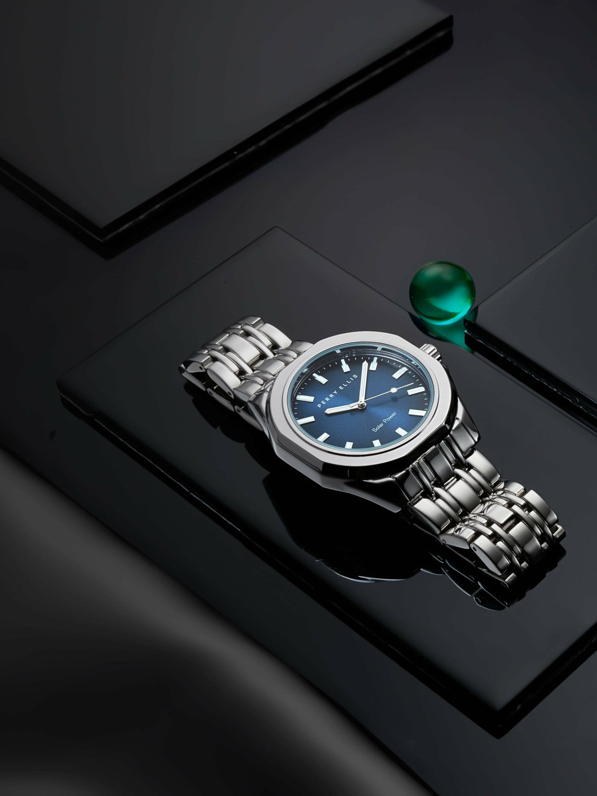 Perry Ellis 42mm Solar Powered Bracelet Watch -  Perry Ellis for sale