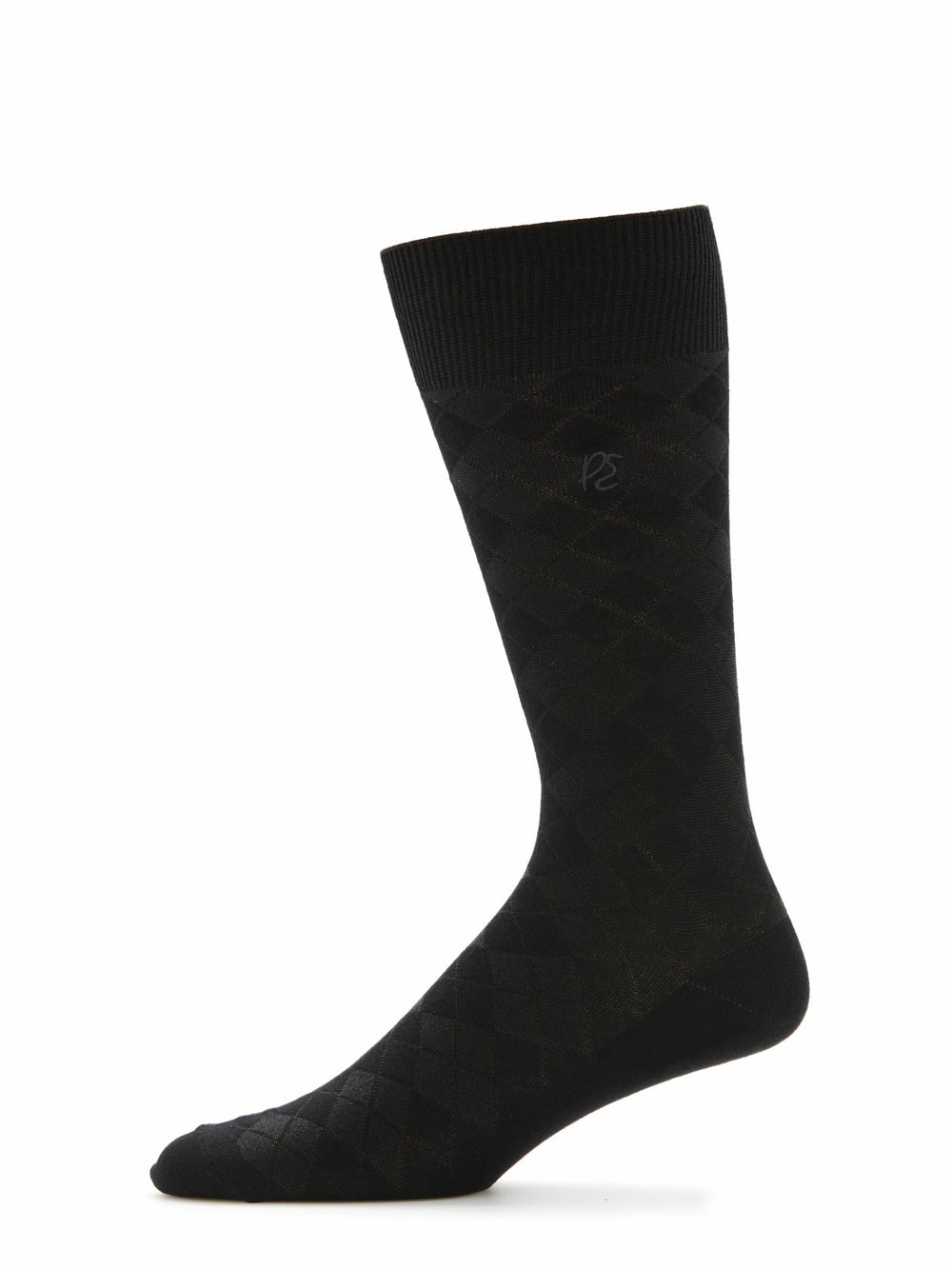 Diamond Stitch Logo Socks -  Perry Ellis near me