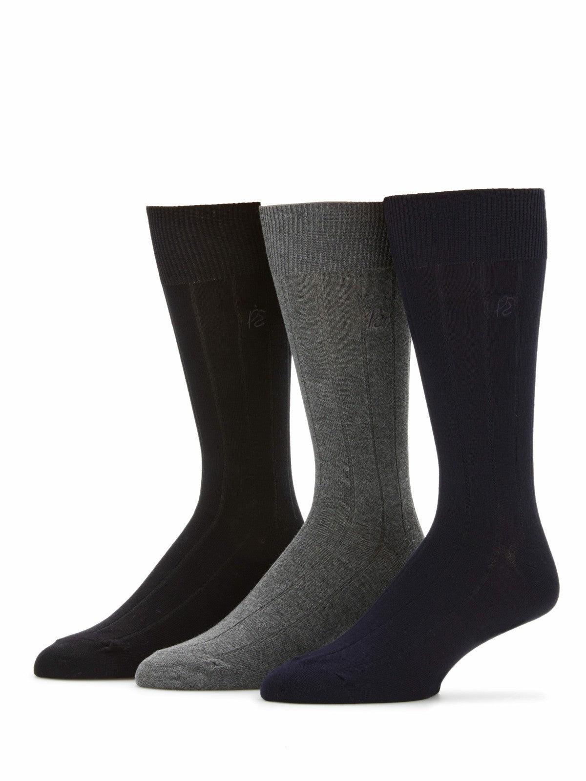 3 Pack Luxe Bamboo Socks -  Perry Ellis on sale